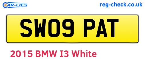 SW09PAT are the vehicle registration plates.