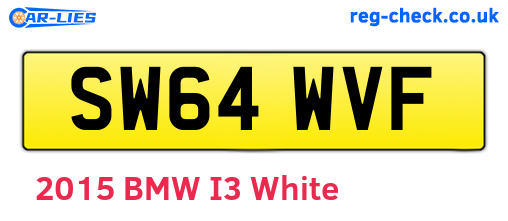 SW64WVF are the vehicle registration plates.