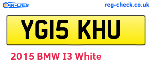 YG15KHU are the vehicle registration plates.