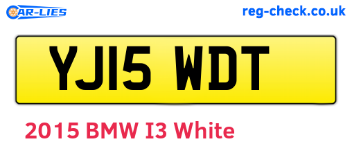 YJ15WDT are the vehicle registration plates.