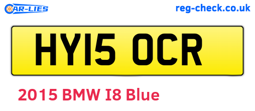 HY15OCR are the vehicle registration plates.