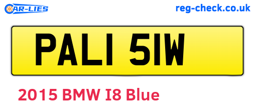 PAL151W are the vehicle registration plates.
