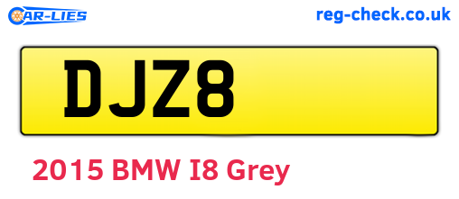 DJZ8 are the vehicle registration plates.
