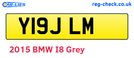 Y19JLM are the vehicle registration plates.