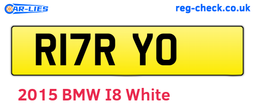 R17RYO are the vehicle registration plates.