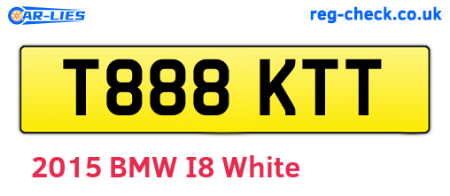 T888KTT are the vehicle registration plates.