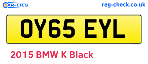 OY65EYL are the vehicle registration plates.