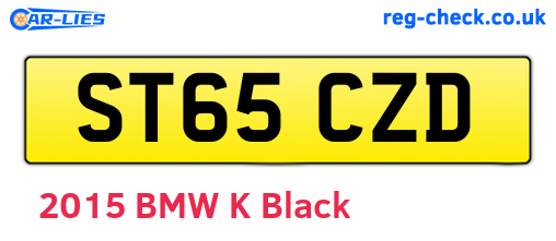 ST65CZD are the vehicle registration plates.