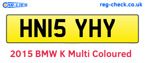 HN15YHY are the vehicle registration plates.