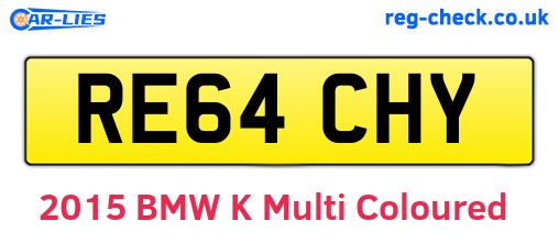 RE64CHY are the vehicle registration plates.
