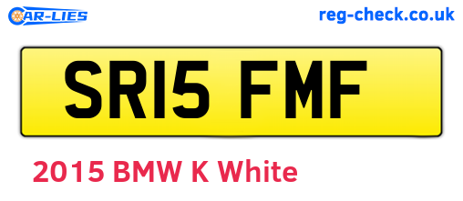 SR15FMF are the vehicle registration plates.