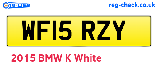 WF15RZY are the vehicle registration plates.