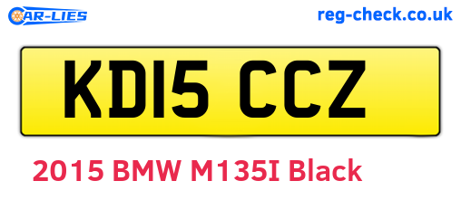 KD15CCZ are the vehicle registration plates.