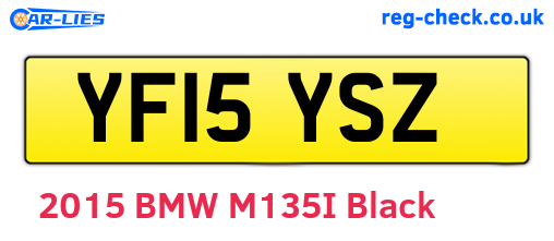 YF15YSZ are the vehicle registration plates.