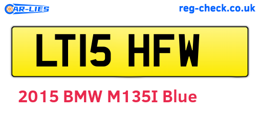 LT15HFW are the vehicle registration plates.
