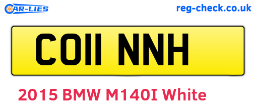 CO11NNH are the vehicle registration plates.