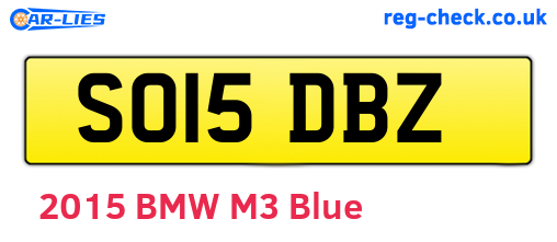 SO15DBZ are the vehicle registration plates.