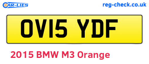 OV15YDF are the vehicle registration plates.