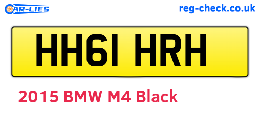 HH61HRH are the vehicle registration plates.