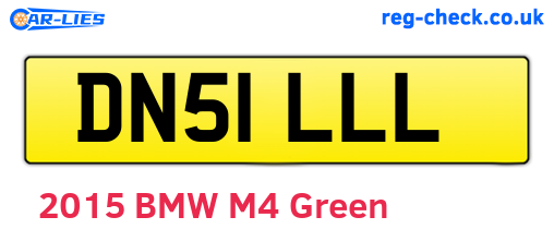 DN51LLL are the vehicle registration plates.