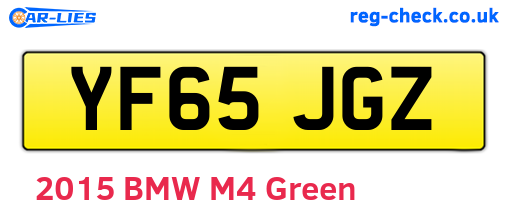YF65JGZ are the vehicle registration plates.