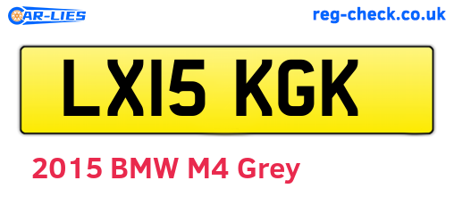 LX15KGK are the vehicle registration plates.