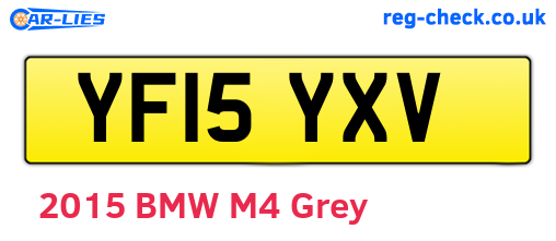 YF15YXV are the vehicle registration plates.