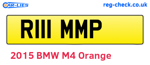 R111MMP are the vehicle registration plates.