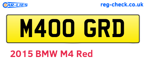 M400GRD are the vehicle registration plates.