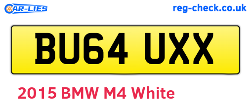 BU64UXX are the vehicle registration plates.