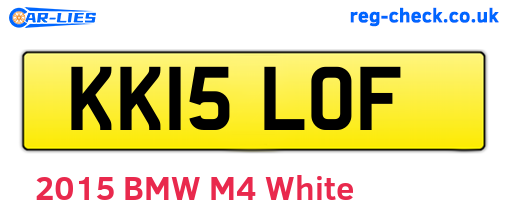 KK15LOF are the vehicle registration plates.