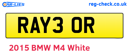 RAY30R are the vehicle registration plates.