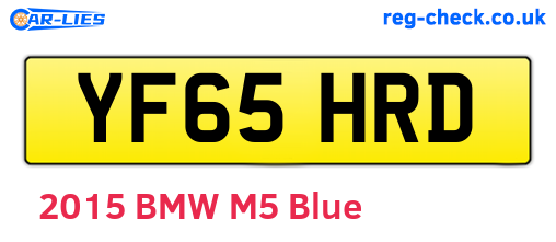YF65HRD are the vehicle registration plates.