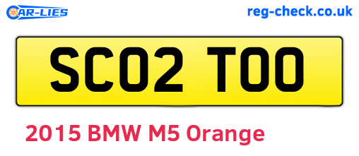 SC02TOO are the vehicle registration plates.
