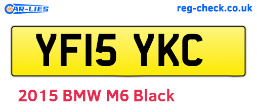 YF15YKC are the vehicle registration plates.