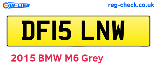 DF15LNW are the vehicle registration plates.