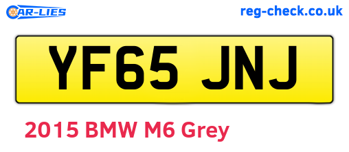 YF65JNJ are the vehicle registration plates.