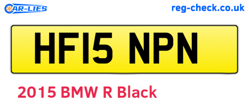 HF15NPN are the vehicle registration plates.