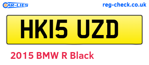 HK15UZD are the vehicle registration plates.