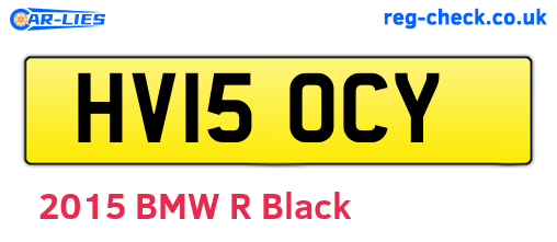 HV15OCY are the vehicle registration plates.