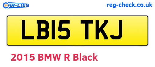LB15TKJ are the vehicle registration plates.