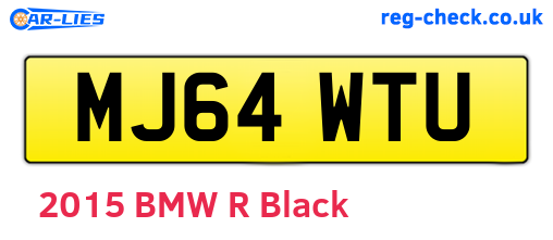 MJ64WTU are the vehicle registration plates.
