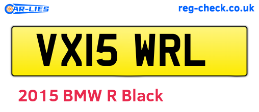 VX15WRL are the vehicle registration plates.