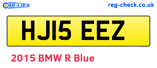 HJ15EEZ are the vehicle registration plates.