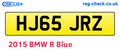 HJ65JRZ are the vehicle registration plates.