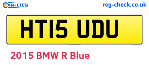 HT15UDU are the vehicle registration plates.