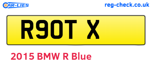 R9OTX are the vehicle registration plates.