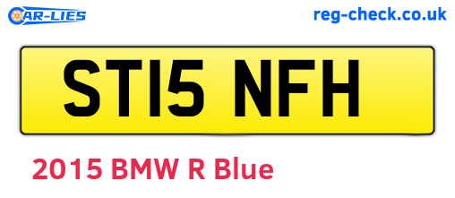 ST15NFH are the vehicle registration plates.