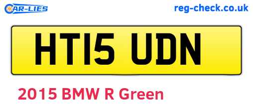 HT15UDN are the vehicle registration plates.