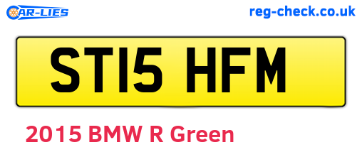 ST15HFM are the vehicle registration plates.
